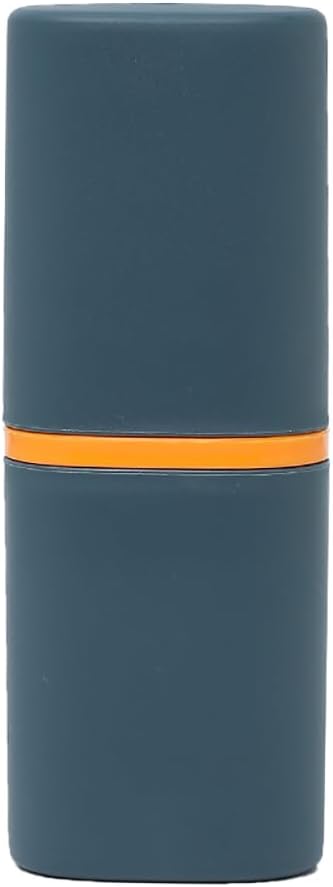 Dark Blue Travel Toothbrush Cup Portable Double-Layer Rinse Cup Multi-Purpose Storage Organizer