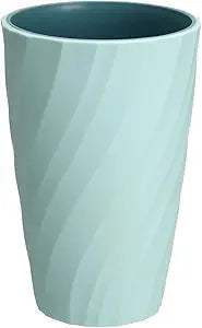 Minimalist Spiral Texture Lightweight Toothbrush Cup Light Blue Multi-Purpose Rinse Cup