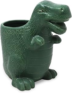 Creative Dinosaur Shaped Toothbrush Cup Kids Fun Rinse Cup Multi-Purpose Bathroom Organizer